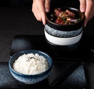 日本暢銷 - [4.5寸日本碗] [墨雪]日式陶瓷碗 飯碗 小麵碗 湯碗 甜品碗 可烤焗 焗爐碗 微波碗