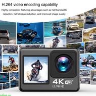 zebeaa. 4K Action Camera 30FPS 2inch Screen Double Screen Display Video Recording Camera