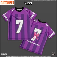 【Free Custom Name & Number】Unique Nation Printed Jersey Design Kasual Simple Kain Microfiber