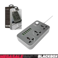 LDNIO SC3604 Extension Socket 3 Socket 6 USB Fast Charging Power Strip Multi Plug Extension