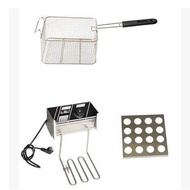 Parallel Bars Double Screen Deep Frying Pan Frying pan 82Double Fried Deep frying pan Fryer Snack Thickened Plate Electric fryer