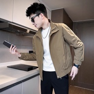 Men Jacket 2025 Stand-Up Collar Handsome Men's Jacket High-End Spring Autumn Casual Work Jacket Hand