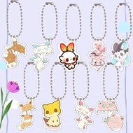 Pokemon Acrylic Mica keychain transparent character Eevee Scorbunny Clefairy Emolga Mimikyu Chibi cu