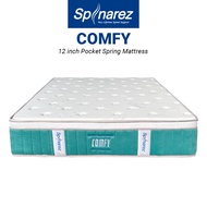 SpinaRez Comfy Mattress 12 inch Individual Pocket Spring Mattress (King/Queen/Super Single/Single)