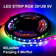 Led strip RGB ws2812 ws2812b 5v 5m 60led/m Indoor ip30 led rapat