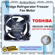 Toshiba Fridge Refrigerator Freezer Fan Motor 09232JS-14N-BU (DC14V 0.16A 4Wire)