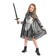 Halloween Armor Warrior Princess Dress cosplay Heroic Prince Costume Girl Silver Gauze Female Knight