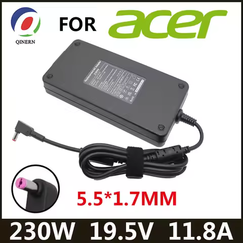 19.5V 11.8A 5.5*1.7MM 230W Laptop AC Adapter Charger For Acer N17C1 N1812 N18W3 N20C1 NITRO 5 AN517-