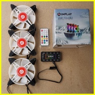 INPLAY Ice Tower RGB FAN 3 in 1 kit V2 2nd Gen Ice One w/ Remote Control & Hub Fans