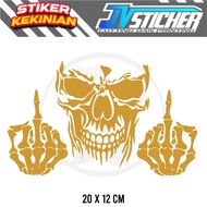 Cool Skull Sticker Cutting Sticker