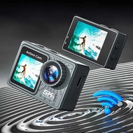 【High Quality】 5K 4K 60Fps Action Camera 170 Wide Angle WIFI Outdoor Cycling Camera 30M Waterproof D