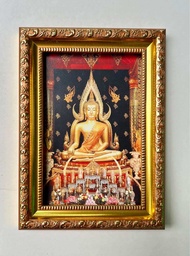 กรอบรูปภาพมงคลขนาดรวมกรอบ13x19 ซม.แขวนผนังได้ตั้งโต๊ะได้