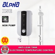 ALPHA Non Pump Water Heater X5E White color Instant Heater