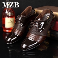 MZB【Ready Stock】 Men's Italian Designer Formal Men's Dress Shoes Casual Leather Shoes Luxury Wedding Shoes Business Oxford Big Size 38-48