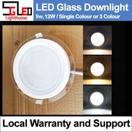 LED Glass Downlight 12w LED Ceiling Light (Tri-Colour)