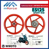 WMOTO ES125 SPORT RIM (ORANGE) OREN DEPAN BELAKANG FRONT REAR ORIGINAL WMOTO