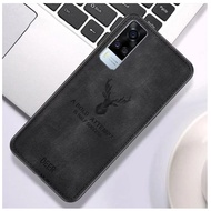 Vivo Y51 SoftCase DEER Clot Texture Jeans Canvas SoftCase Back Protector hp