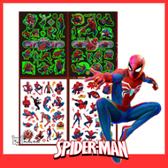 蜘蛛俠 - 【男孩最愛】Marvel 蜘蛛俠夜光紋身貼紙 （4張）｜Kids Party兒童生日派對 飾物｜平行進口