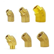 1/8" 1/4" 3/8" BSPP 45° Elbow Brass Fitting Male/Female Thread