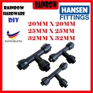 HANSEN HDPE FITTING TEE 20MM,25MM,32MM