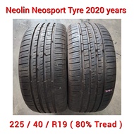 Tyre 225 / 40 / R19 NEOLIN NEOSPORT Tyre 2020 Year's  / Tayar / Tire