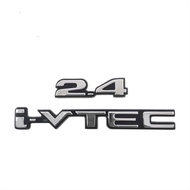 1 x ABS 2.4 i-VTEC IVTEC Letter Logo Car Auto Rear Trunk Lid Decorative Emblem Badge Sticker Decal H