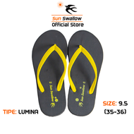 Sandal Jepit Karet Wanita Sun Swallow Lumina Ladies Size 95 Tali Kuning