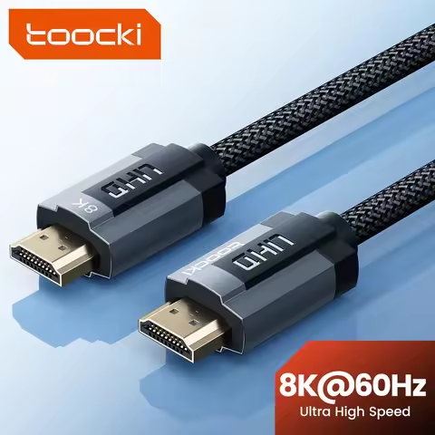 Toocki USB HDMI Cable for Xiaomi TV Box PS5 USB HUB Projector Ultra High-Speed Certified 8K@60Hz Cab