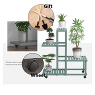 JINSHENG 6layers Plant stand Flower Pot with Pulley Plant rack Indoor Flower Stand