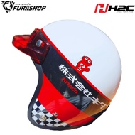 H2C KITACO Helmet White And Red (Free size)
