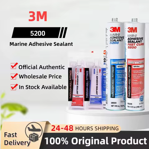 Original 3M 5200 Marine Adhesive Sealant White Polyurethane Waterproof Sealant Suitable for boats RV
