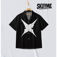 KEMEJA SKUY Men's Fullprint Shirt Luffy Nika Anime One Piece Wound MotifWanita | SK-GNK