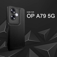 EllaStuff COD Available Case Oppo A79 5G Softcase PREMIUM LEATHER BLACK Casing Oppo A79 5G