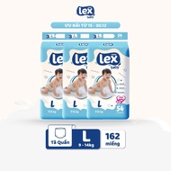 Combo of 3 packs of Lex Baby Diapers Size M56/ L54/ XL50/ XXL48 Outstanding Quality, Soft Price Like