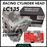 SUPRIMO RACING CYLINDER HEAD SUPER HEAD LC135 22/25  23/26 VALVE & ROCKER ARM ONLY