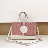COACH C7685 帆布托特包 中號粉色 30x22x13cm 新款正品