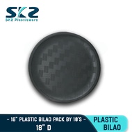 SKZ BLACK PLASTIC BILAO SIZE 1012141618 REUSABLE AND ENVIRONMENTAL FRIENDLY BILAO