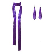 Shining starry （2pcs）70s Disco Costume Set for Women Retro Fancy Dress Outfit Halloween Accessories