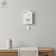 [Dovewill] Cuckoo Wall Clock Hourly Chime Pendulum Cuckoo Clock Cute Design for Living Room
