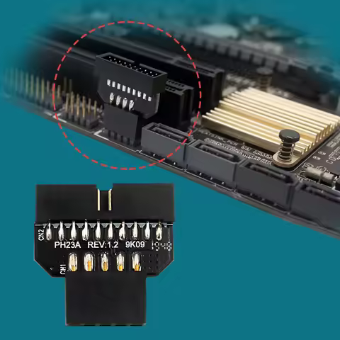 USB2.0 9-pin To USB3.0 19pin Front Panel Plug-in Connector Motherboard USB 3.0 19/20pin To USB 2.0 9