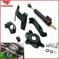 FXCNC For Kawasaki Z1000 2016 2017 2018 2019 Motorcycle Fiber Carbon Steering Damper Stabilizer Brac