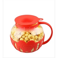 2.25QT microwave high borosilicate glass popcorn self-exploding kettle popcorn machine popcorn can (