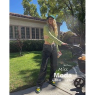 Elsa Hosk x Eytys Carbon Black Pure Cotton Unisex Jeans with Contrast Pocket