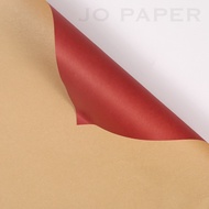 [5 LEMBAR] Flower Wrapping Paper Bicolor Karton Coklat Brown Kertas Buket Bunga Cellophane Florist Kertas Kado Sampul