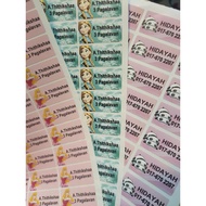 Sticker Nama HOT SALE