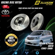 ILLUSION TOYOTA ALPHARD (2002~2008) ANH10 FRONT (DEPAN) 100% ORIGINAL ILLUSION DISC BRAKE ROTOR