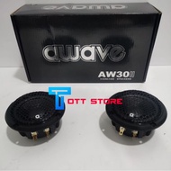AWAVE CAR AUDIO AW30 3" MIDRANGE CAR SPEAKER AWAVE MID RANGE SPEAKER MID SOUND FULL RANGE