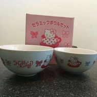 Hello kitty 陶瓷碗組