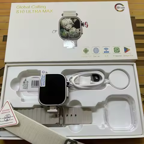 ZestBolt S10 Ultra MAX Smartwatch Android Smart Watch With 448*528 180° Rotary Camera GPS WIFI Video
