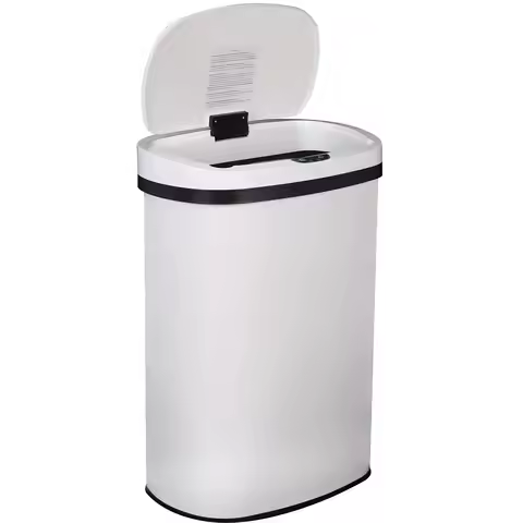 13 Gallon (50L) Trash Can Stainless Steel Motion Sensor Kitchen Garbage Can with Lid Fingerprint Pro